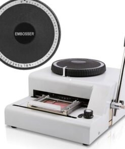 Embossing Machine 72 Characters Card Embosser Printer Gift Card Credit ID PVC Card Embosser Stamping Machine Manual Embosser Machine